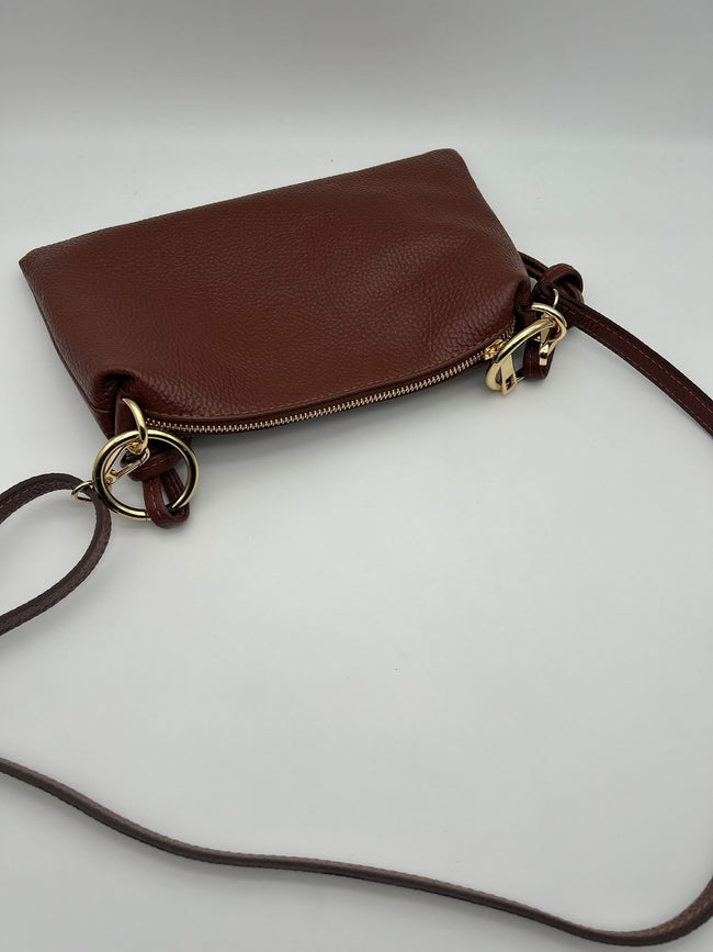 Borsa EMMA - marrone con anelli oro