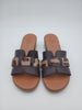 Sandalo animalier tacco comodo