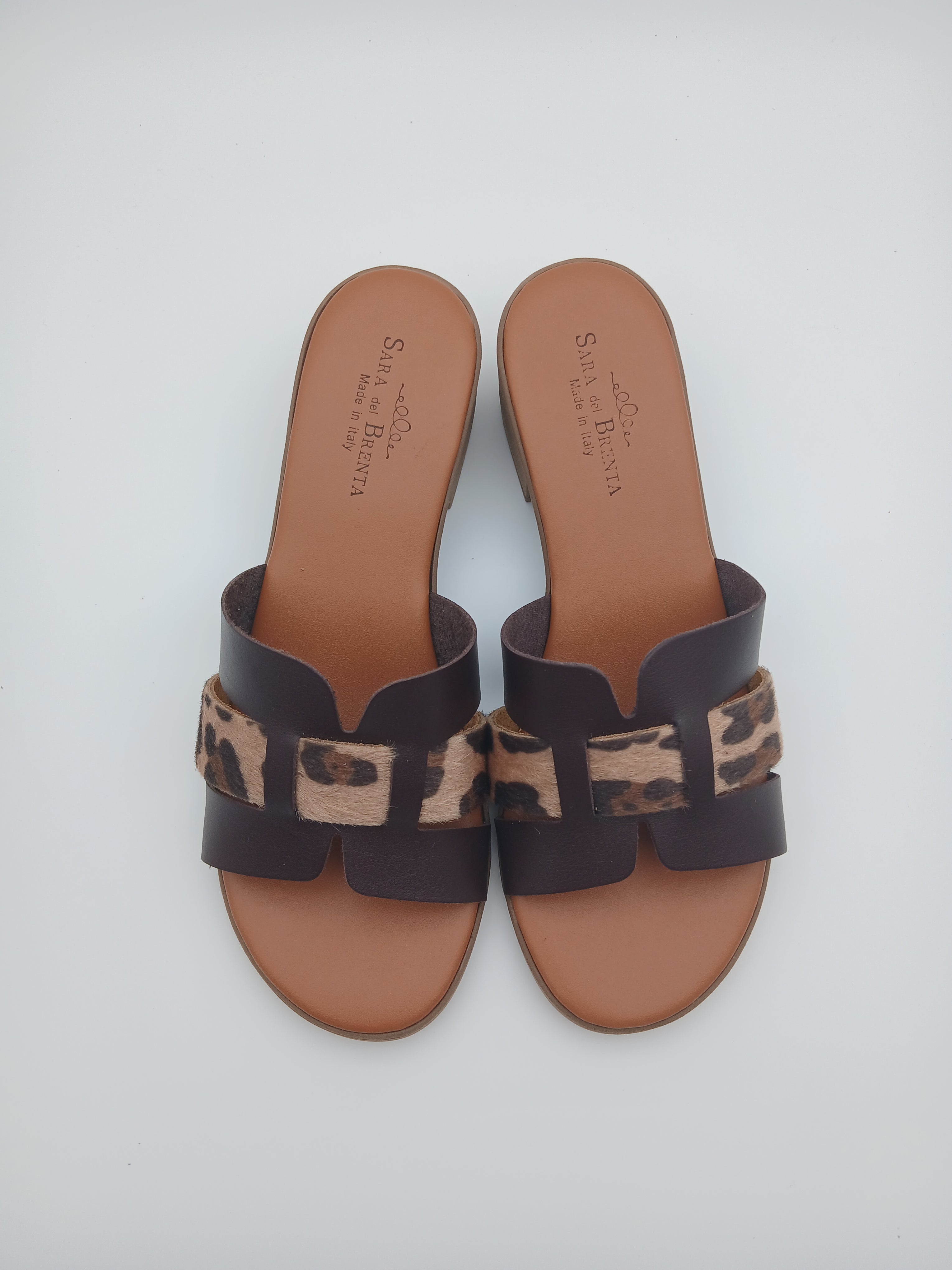 Sandalo animalier tacco comodo
