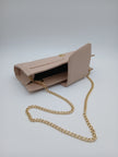 Clutch nude geometrica