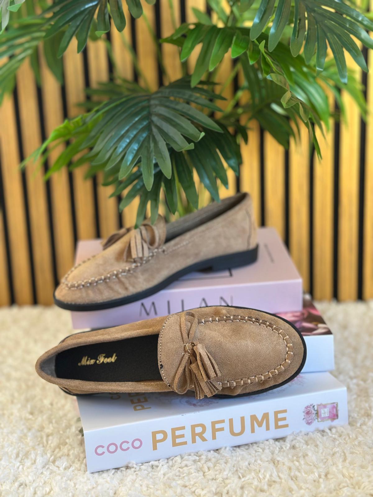 LOLA - mocassino cammello
