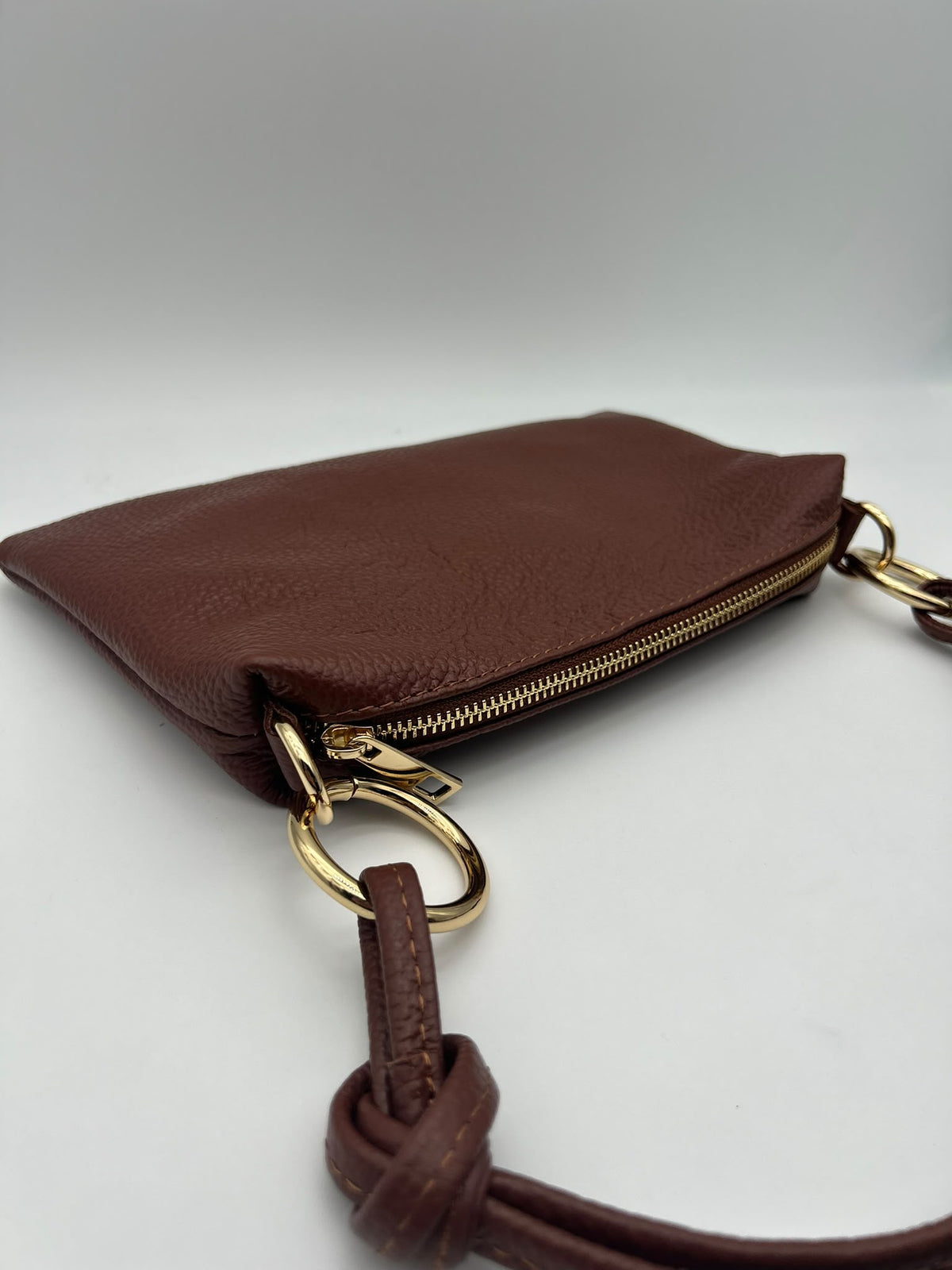 Borsa EMMA - marrone con anelli oro