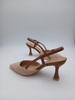 Slingback intreccio beige