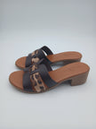 Sandalo animalier tacco comodo