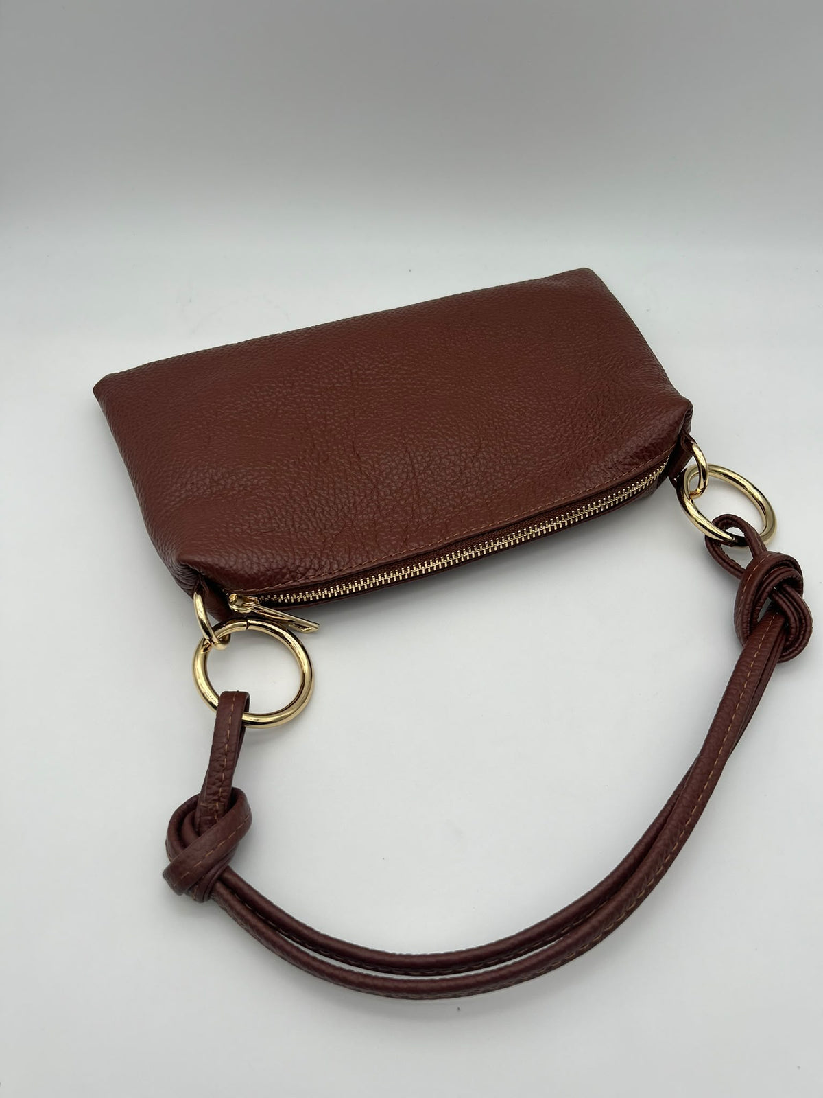 Borsa EMMA - marrone con anelli oro