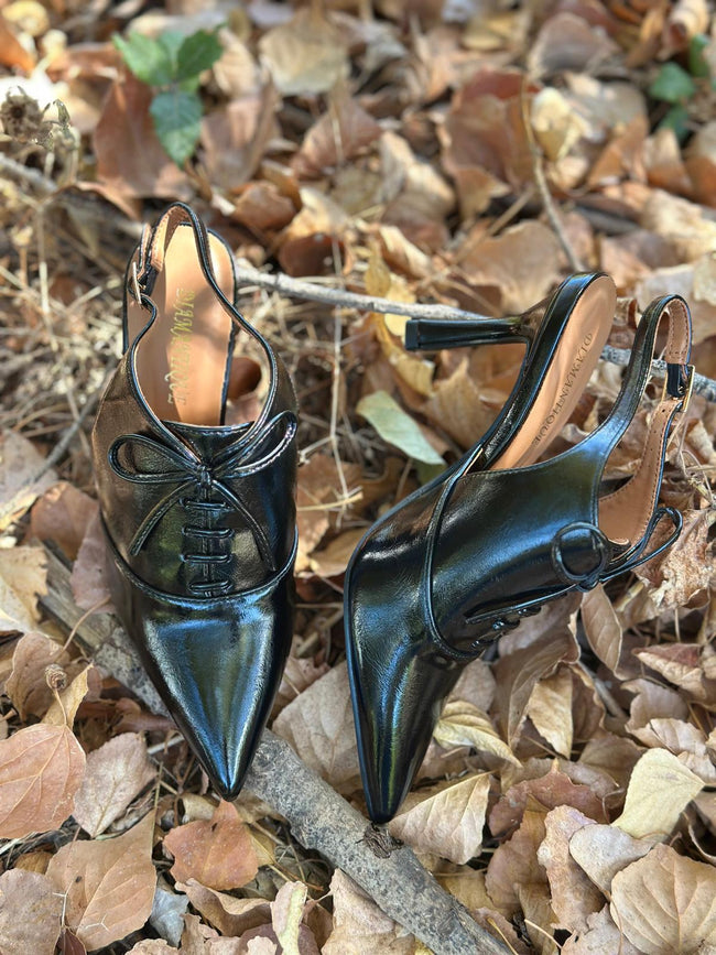 Slingback NOIR ELEGANCE