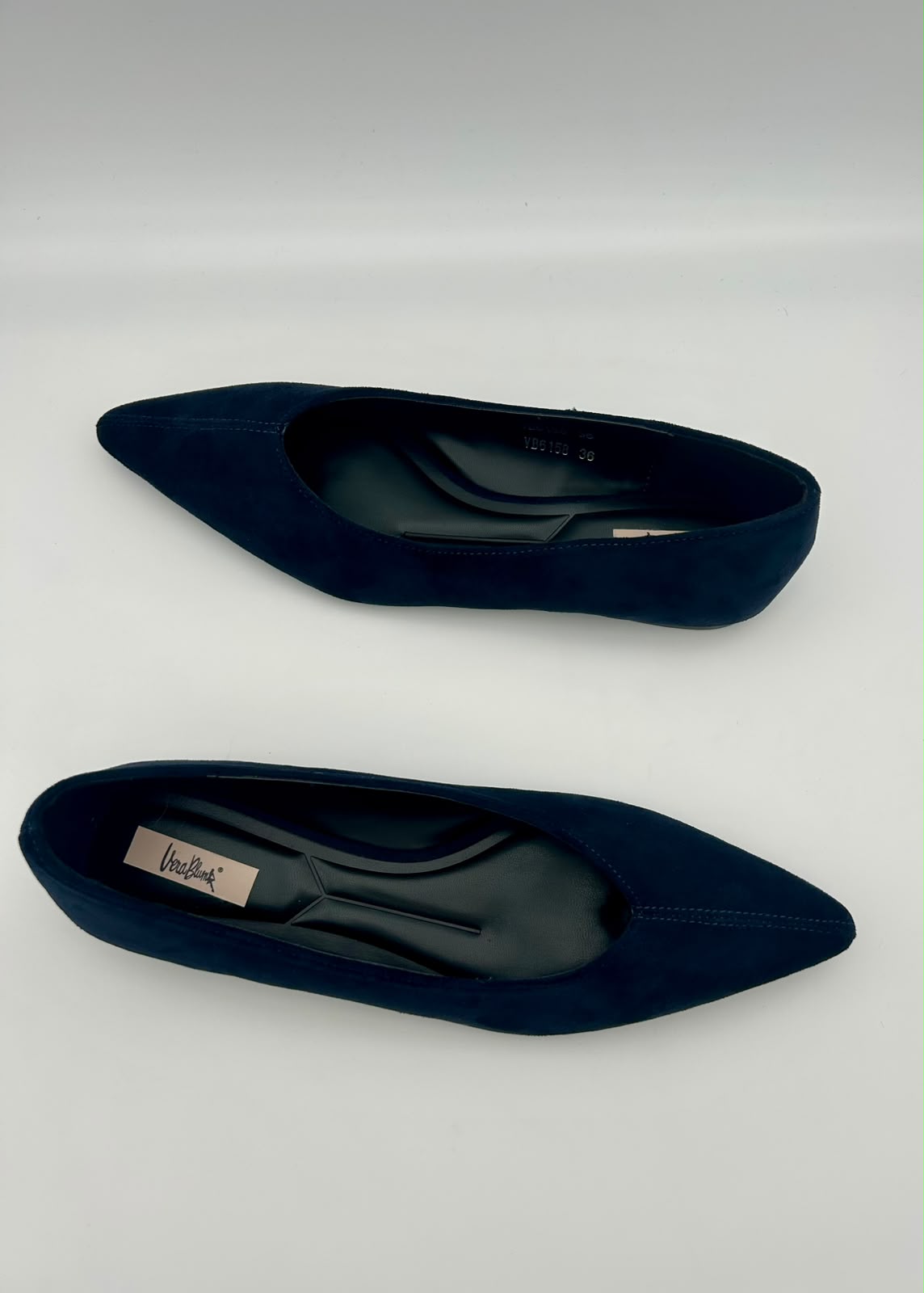 Ballerina a punta Blu Navy