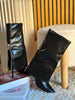 Stivale Risvolto Nero con zip ORO-