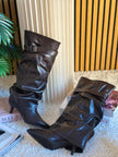 Stivale Slouchy Testa di moro con Fibbia - MODELLO SIENA