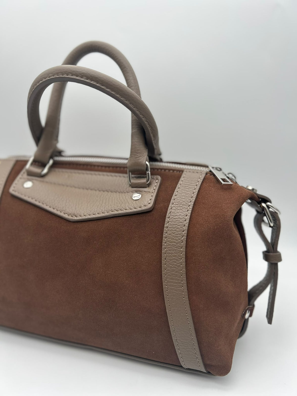 Bag in camoscio Cioccolato